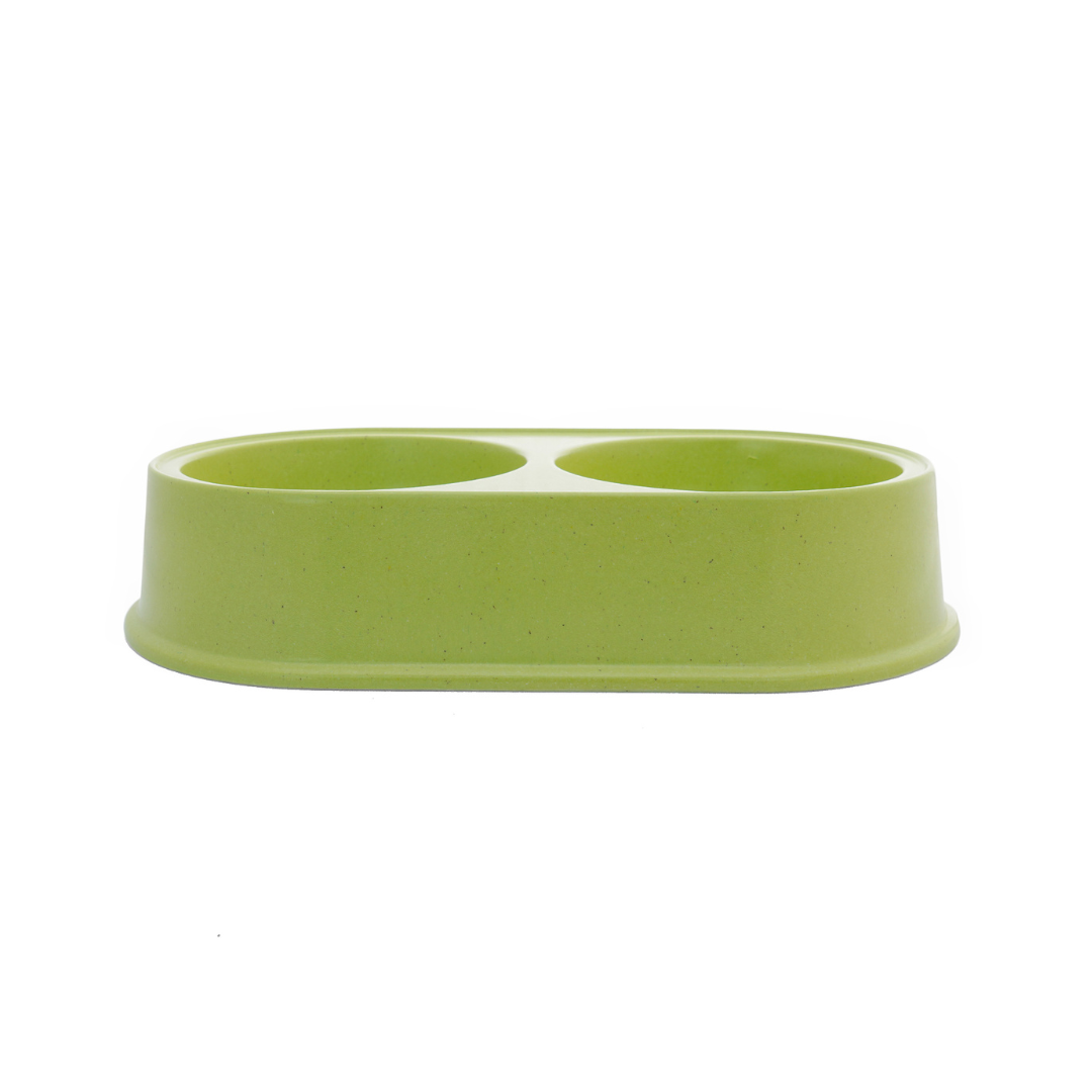 Eco-friendly Dual Bamboo Bowl For dogs and Cats