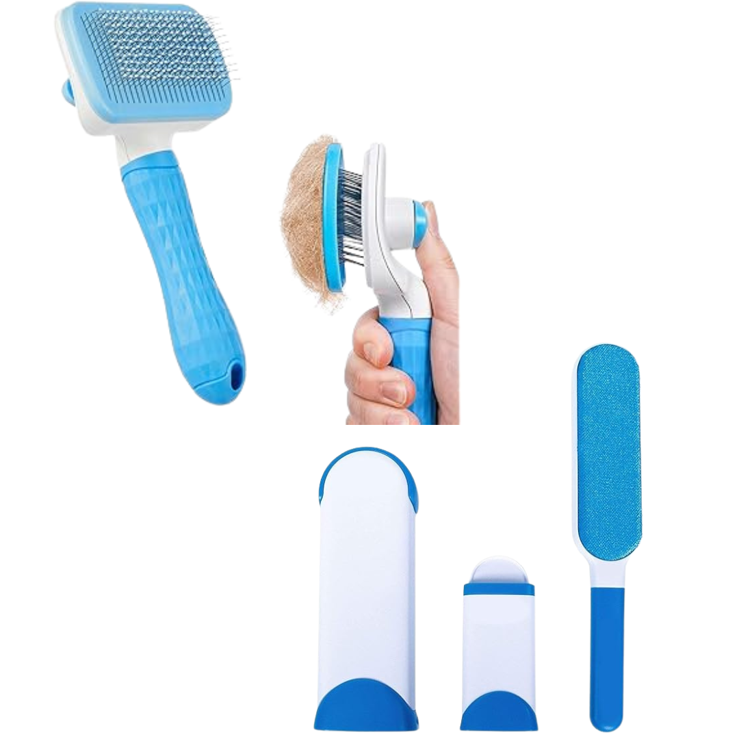 Pack of two (lint remover Brush + Slicker Brush)