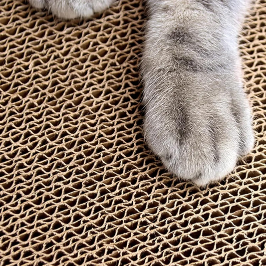 Healing Leaf's Cat Scratcher Cardboard 2 in 1 Reversible Scratching Pad Recyclable Corrugated Scratch Toy with Wave Shape (Ocean mat)