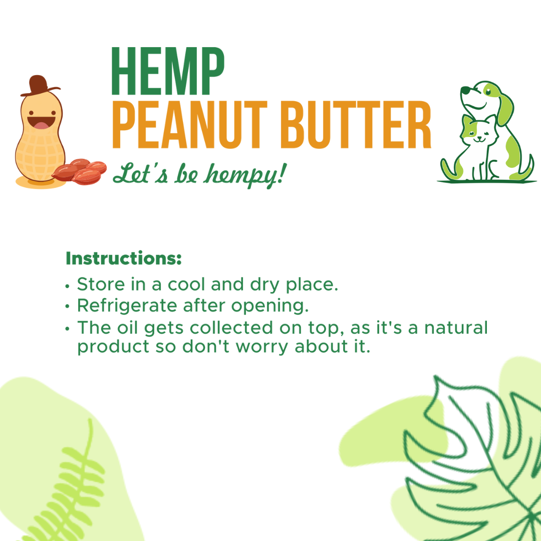 Hemp oil pets 30ml and Peanut Butter for dogs