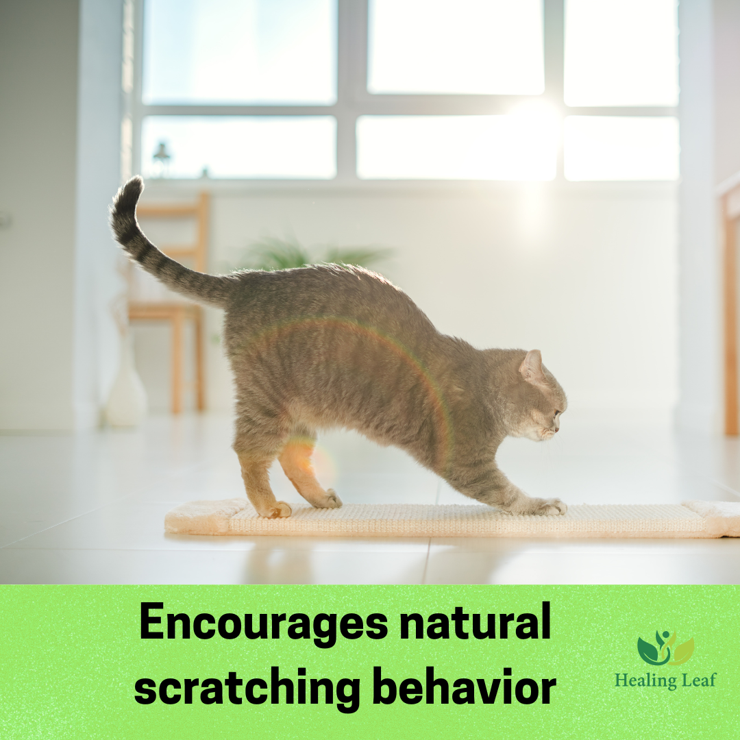 Healing Leaf's Cat Scratcher Cardboard 2 in 1 Reversible Scratching Pad Recyclable Corrugated Scratch Toy with Wave Shape (Bed Shape Scratching Pad)