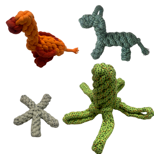 Animal Rope toy (combo of 6)