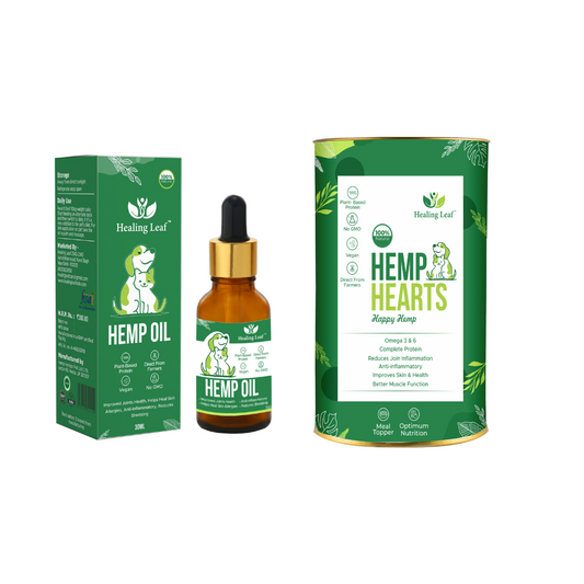 Hemp Hearts and 30ml Hemp Oil for Dogs and Cats