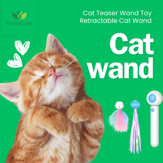 Healing Leaf cat teaser wand