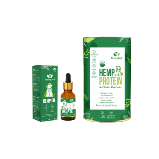 Hemp Protein Power and 30ml Hemp oil for Dogs and Cats (Pet)
