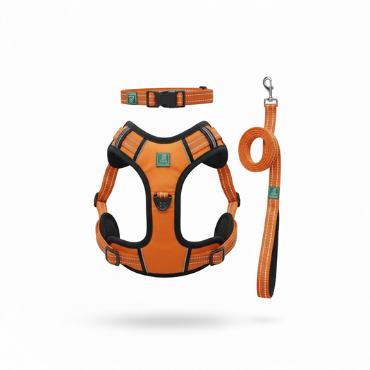 Dog Harness| Vest Harness for Dogs & Puppy | Adjustable Straps & Buckle | Soft & Breathable | 3M Reflective Padded Handle Harness with Secure Fit | Easy Control Dogs Chest Belt